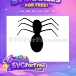 Free Detailed Legs Free Spider Web Silhouette Halloween Free SVG 3 - Instant Download