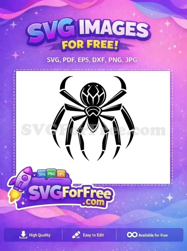Free Spider Web Silhouette Free Halloween Arachnid Black Free SVG