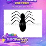 Free Simple Web Free Halloween Silhouette Spider Free SVG - Instant Download