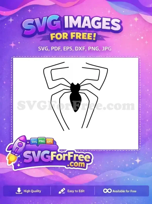Free Web Detail Free Silhouette Detail Spider Free SVG