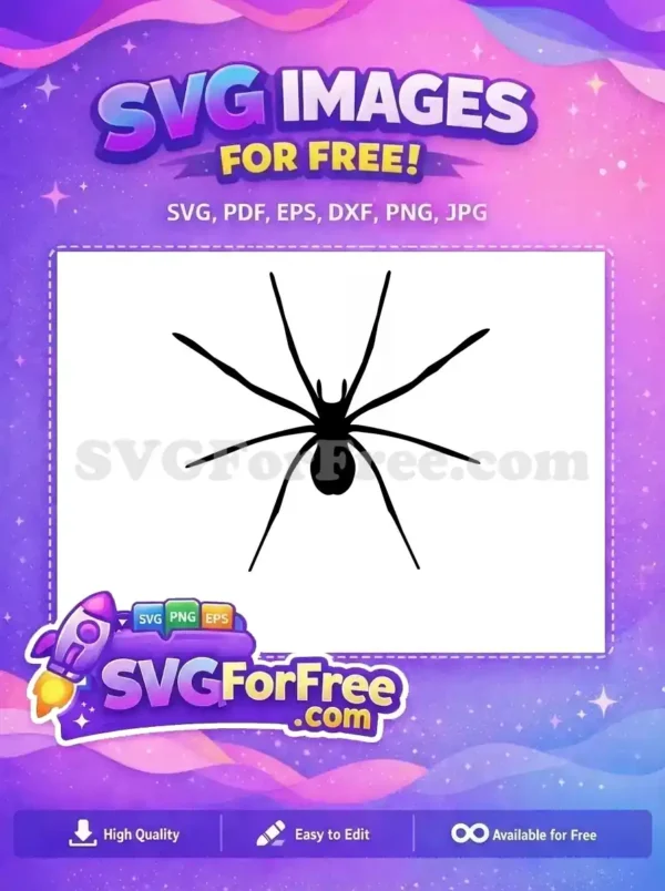 Free Detailed Legs Free Spider Web Silhouette Halloween Free SVG 4