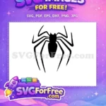 Free Spider Silhouette Free Web Detail Spider-Man Free SVG 2 - Instant Download