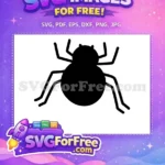 Free Silhouette Spider Free Web Halloween Decoration Free SVG 2 - Instant Download