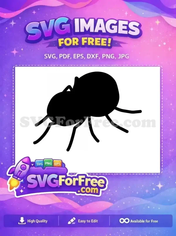 Free Black Silhouette Free Spider Web Simple Halloween Free SVG