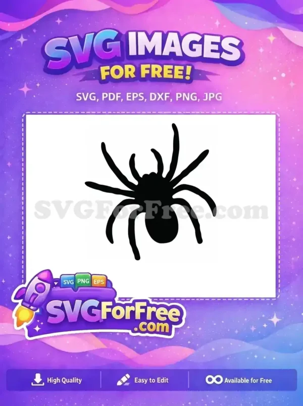 Free Spider Silhouette Free Web Halloween Free SVG