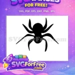Free Pointed Legs Free Spider Silhouette Halloween Free SVG 1 - Instant Download