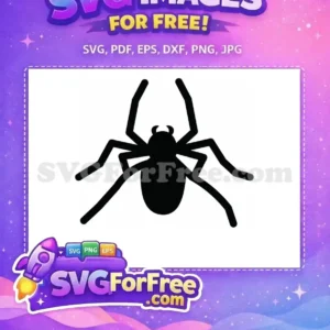 Free Black Widow Spider Free Silhouette Web Movie Free SVG