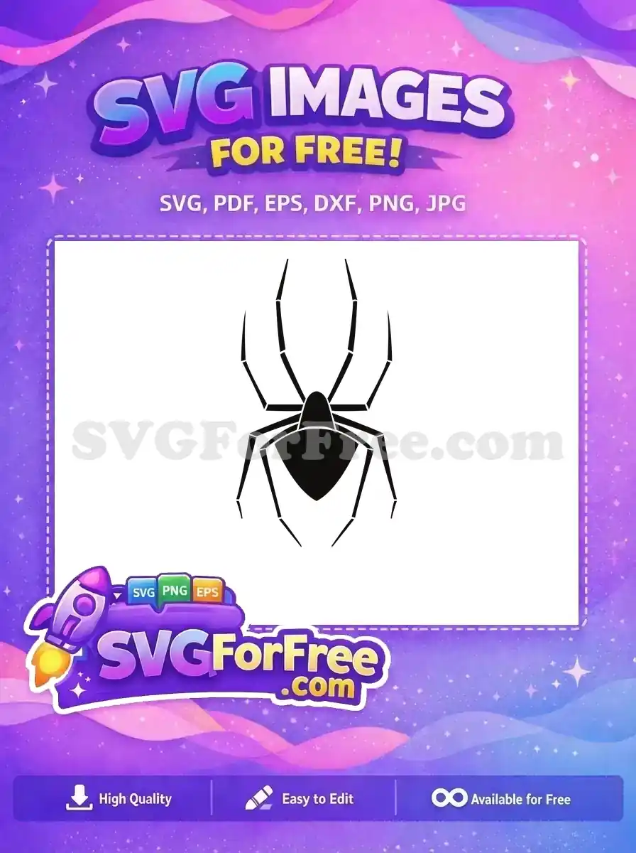 Free Spider Web Free Silhouette Spider Free SVG 3
