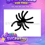 Free Simple Spider Free Web Silhouette Horror Free SVG - Instant Download