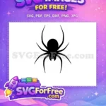 Free Halloween Spider Free Web Silhouette Spider-Man Free SVG 2 - Instant Download