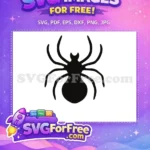Free Silhouette Spider Free Web Halloween Decoration Free SVG 5 - Instant Download