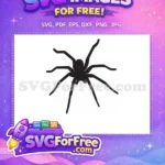 Free Eight Legged Free Silhouette Spider Web Free SVG - Instant Download