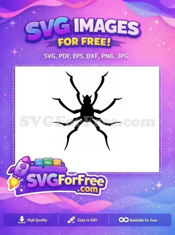 Free Spider Web Free Silhouette Spooky Free SVG 3