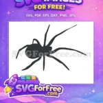 Free Spider Web Silhouette Free Halloween Decoration Spider Free SVG 2 - Instant Download