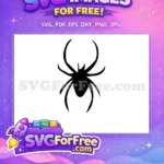 Free Halloween Spider Free Spider Web Spooky Free SVG - Instant Download
