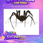 Free Detailed Spider Web Free Silhouette Halloween Free SVG 3 - Instant Download