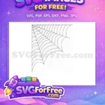 Free Corner Spider Web Free Silhouette Halloween Free SVG 1 - Instant Download