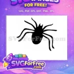 Free Spider Web Free Silhouette Halloween Free SVG 35 - Instant Download