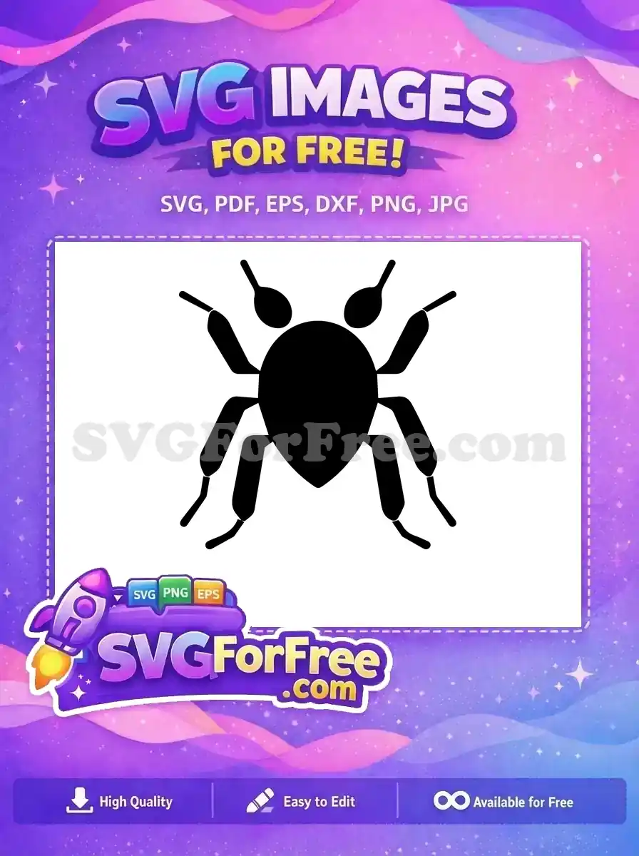 Free Eight Legs Free Spider Web Silhouette Halloween Free SVG