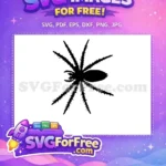Free Spooky Spider Free Web Silhouette Halloween Free SVG 3 - Instant Download