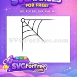 Free Spider Web Detail Free Silhouette Art First Free SVG - Instant Download