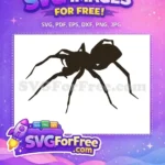 Free Detailed Legs Free Spider Web Silhouette Free SVG 2 - Instant Download