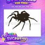 Free Detailed Legs Free Brown Silhouette Spider Free SVG - Instant Download