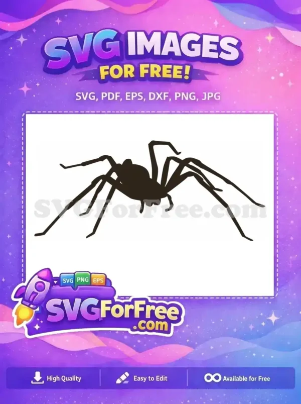 Free Pointy Legs Free Silhouette Spider Spiderweb Free SVG Free Pointy Legs Free Silhouette Spider Spiderweb Free SVG