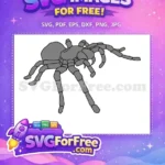 Free Eight-Legged Free Arachnid Spider Silhouette Free SVG - Instant Download