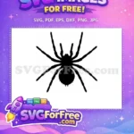 Free Spider Web Free Silhouette Halloween Free SVG 40 - Instant Download