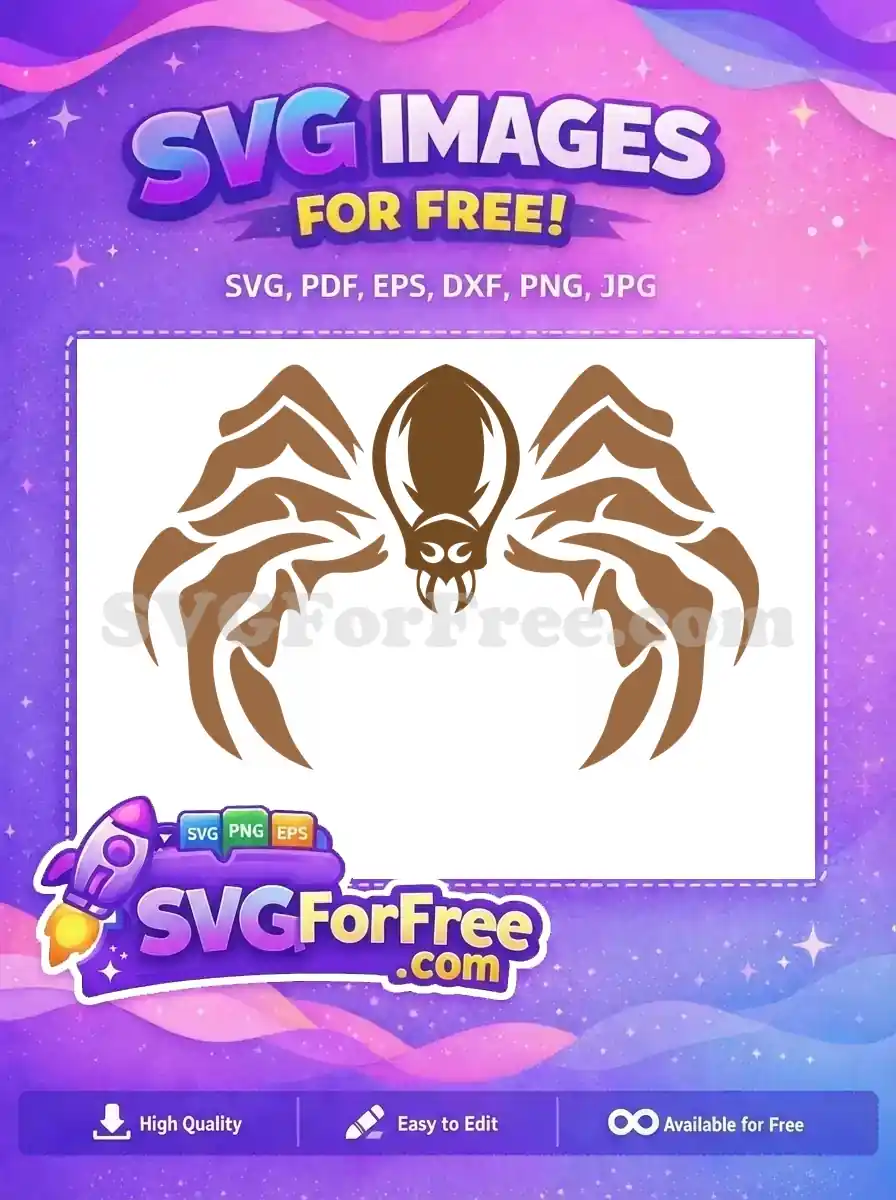 Free Brown Spider Web Silhouette Free Halloween Decoration Free SVG 1
