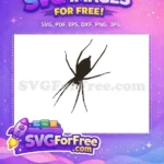 Free Eight Legged Free Spider Web Silhouette Design Free SVG - Instant Download