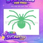 Free Simple Spider Free Web Silhouette Halloween Free SVG 3 - Instant Download