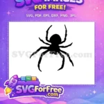 Free Detailed Legs Free Spider Web Silhouette Halloween Free SVG 6 - Instant Download