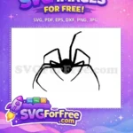 Free Spider Web Free Silhouette Halloween Free SVG 45 - Instant Download