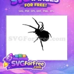 Free Detailed Spider Free Web Silhouette Halloween Free SVG 6 - Instant Download