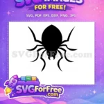 Free Spider Web Free Silhouette Creepy Halloween Free SVG - Instant Download