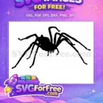 Free Halloween Spider Free Web Spooky Decorations Free SVG - Instant Download