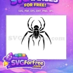 Free Webbed Leg Free Silhouette Spider Halloween Free SVG - Instant Download