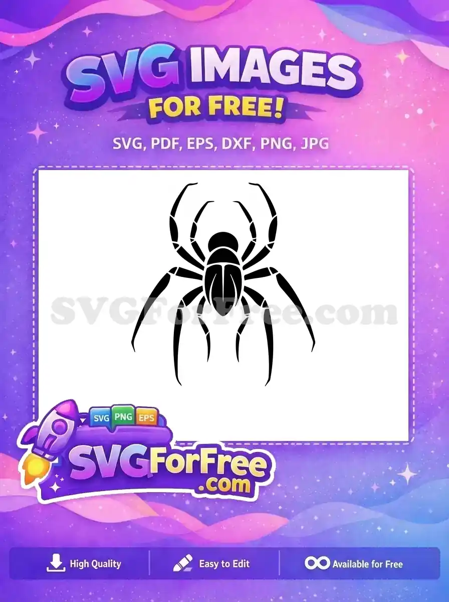 Free Webbed Leg Free Silhouette Spider Halloween Free SVG