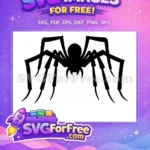 Free Spider Web Free Silhouette Web Spider Free SVG - Instant Download