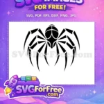 Free Silhouette Spider Free Web Halloween Decoration Free SVG 6 - Instant Download