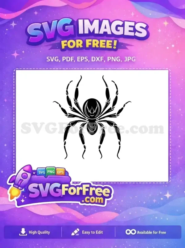 Free Detailed Leg Free Spider Web Silhouette Halloween Free SVG 3