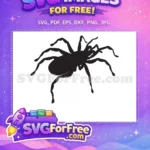 Free Silhouette Spider Free Web Halloween Night Free SVG 4 - Instant Download