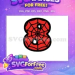 Free Spiderman Mask Free Red Webbing Spiderman Free SVG - Instant Download