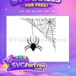 Free Hanging Spider Free Web Spiderman Free SVG - Instant Download