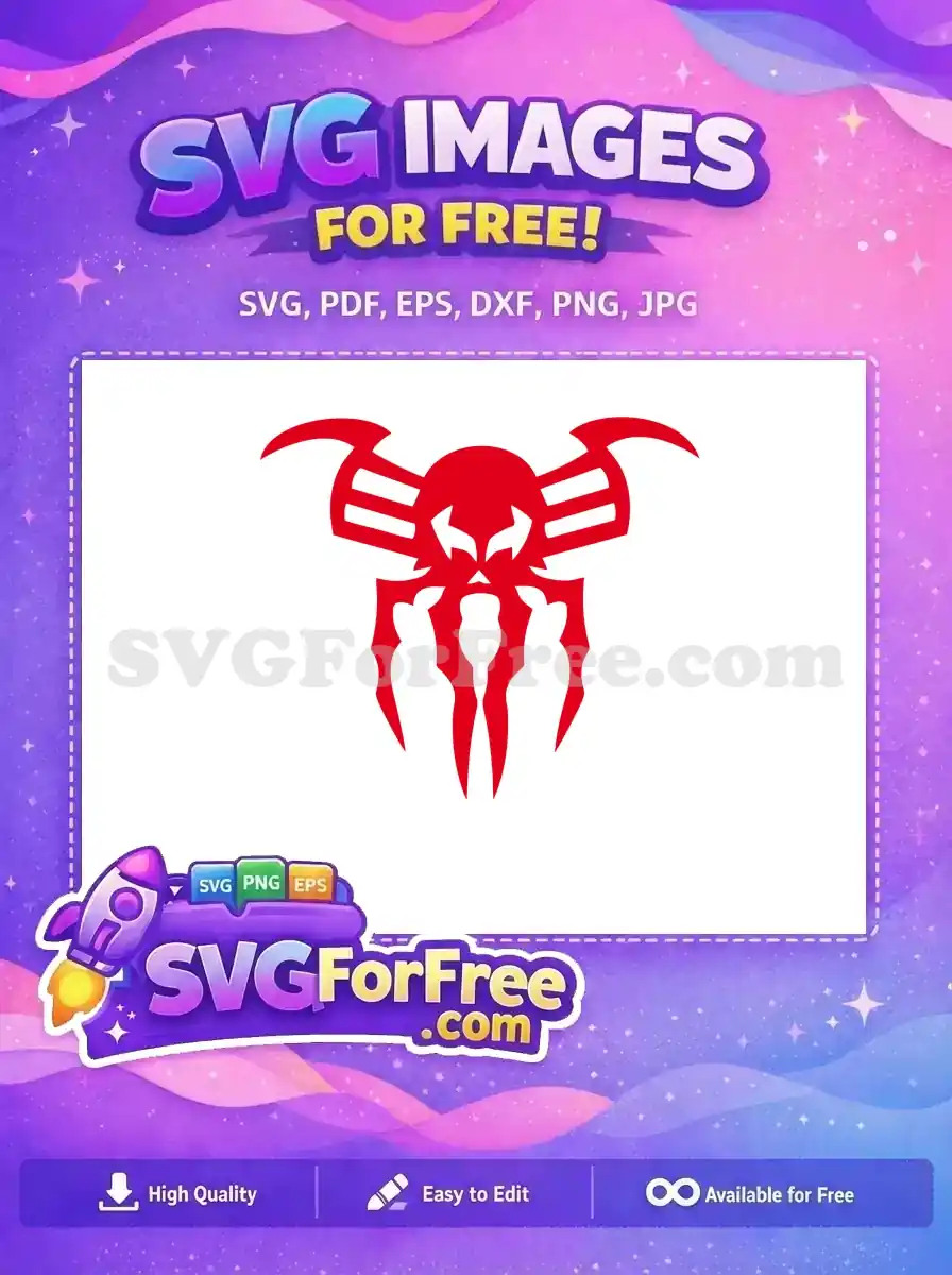Free Red Spider Silhouette Free Superhero Emblem Spiderman Free SVG