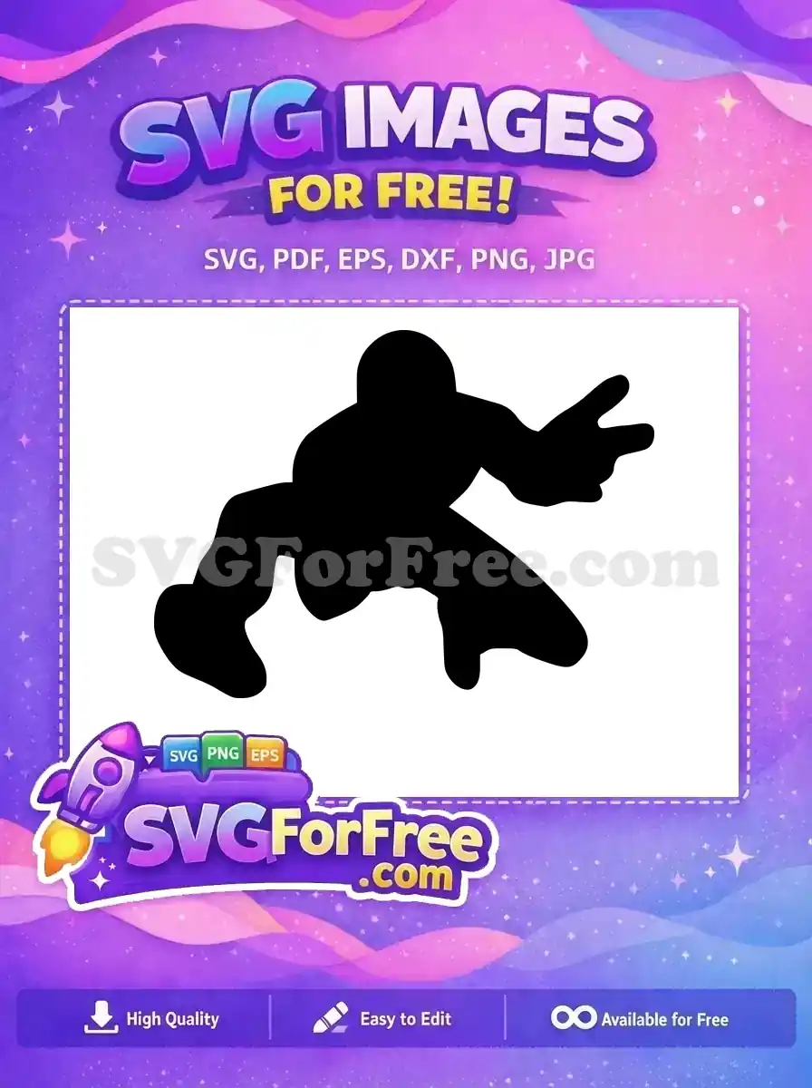 Free Crouching Hero Free Silhouette Spiderman Movie Free SVG