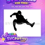 Free Silhouette Jumping Free Black Spiderman Superhero Free SVG - Instant Download