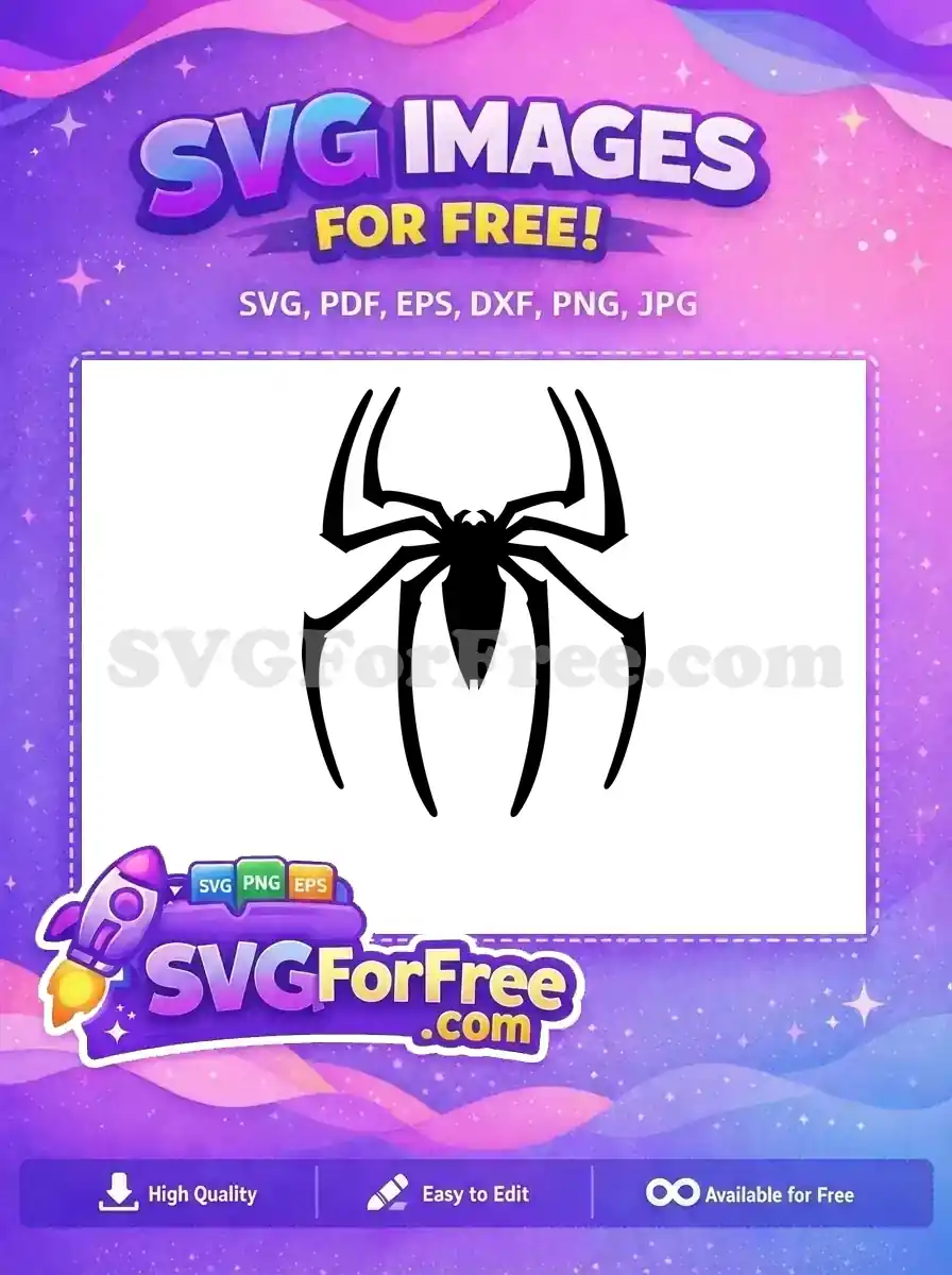 Free Black Silhouette Free Comic Spiderman Silhouette Free SVG